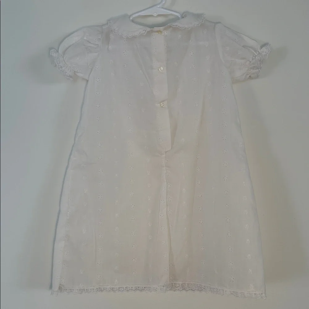 Vintage Embroidered Baby Eyelet Dress